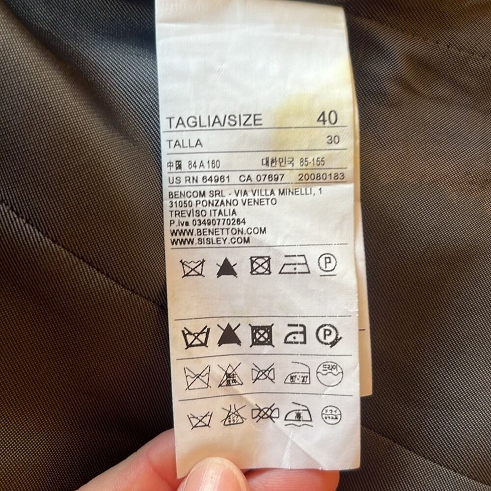 Sisley 3 button blazer. Size 40 - Picture 5 of 7